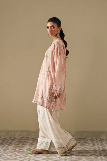 PALE ORANGE | E4265/103/216 | Rozana Collection SS '26- Drop 7 | Ethnc