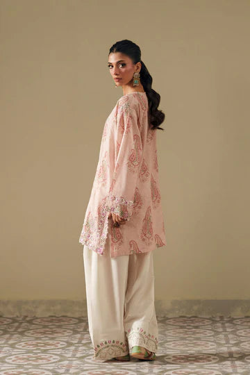 PALE ORANGE | E4265/103/216 | Rozana Collection SS '26- Drop 7 | Ethnc
