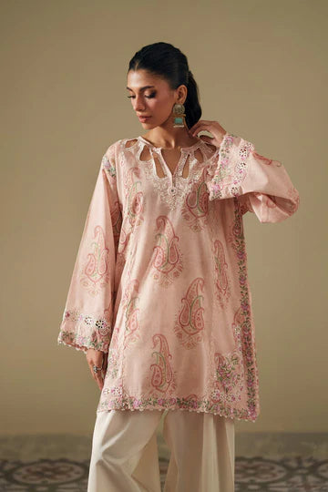 PALE ORANGE | E4265/103/216 | Rozana Collection SS '26- Drop 7 | Ethnc
