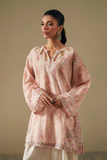 PALE ORANGE | E4265/103/216 | Rozana Collection SS '26- Drop 7 | Ethnc