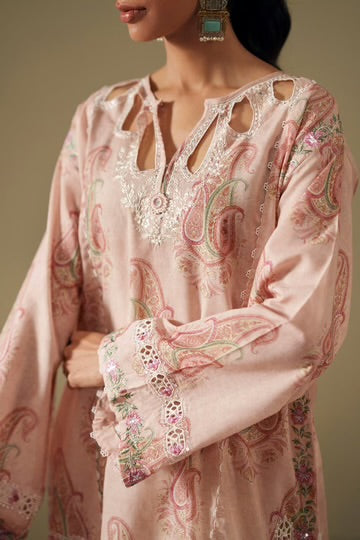 PALE ORANGE | E4265/103/216 | Rozana Collection SS '26- Drop 7 | Ethnc