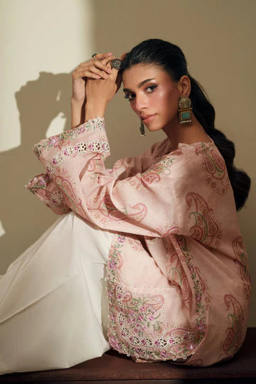 PALE ORANGE | E4265/103/216 | Rozana Collection SS '26- Drop 7 | Ethnc