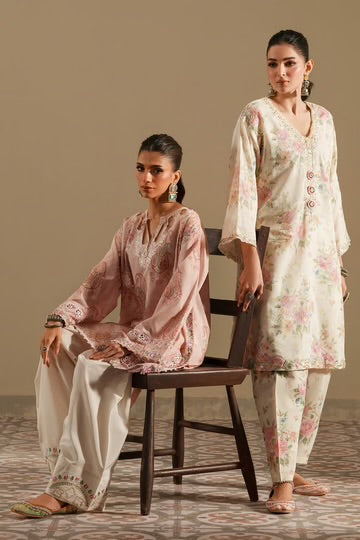 PALE ORANGE | E4265/103/216 | Rozana Collection SS '26- Drop 7 | Ethnc
