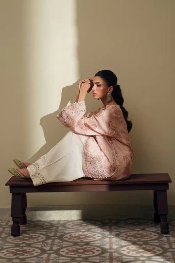 PALE ORANGE | E4265/103/216 | Rozana Collection SS '26- Drop 7 | Ethnc