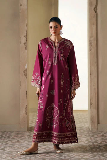 RASPBERRY ROSE | E4408/103/524 | Rozana Collection SS '26- Drop 7 | Ethnc