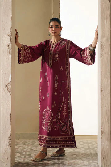 RASPBERRY ROSE | E4408/103/524 | Rozana Collection SS '26- Drop 7 | Ethnc