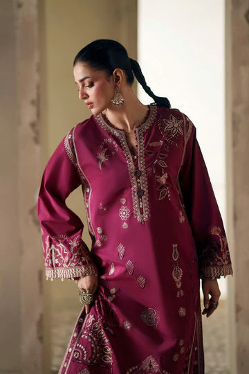 RASPBERRY ROSE | E4408/103/524 | Rozana Collection SS '26- Drop 7 | Ethnc