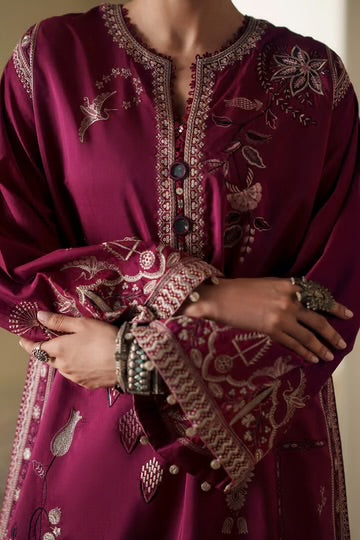 RASPBERRY ROSE | E4408/103/524 | Rozana Collection SS '26- Drop 7 | Ethnc
