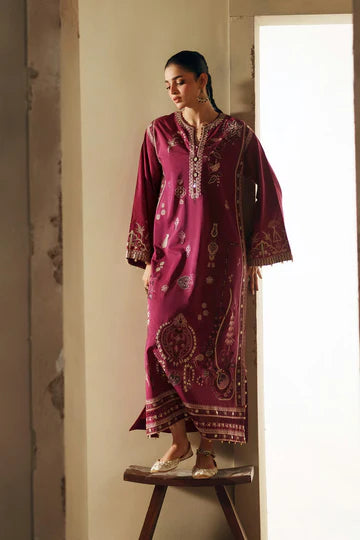RASPBERRY ROSE | E4408/103/524 | Rozana Collection SS '26- Drop 7 | Ethnc