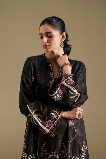 JET BLACK | E4395/103/902 | Rozana Collection SS '26- Drop 7 | Ethnc