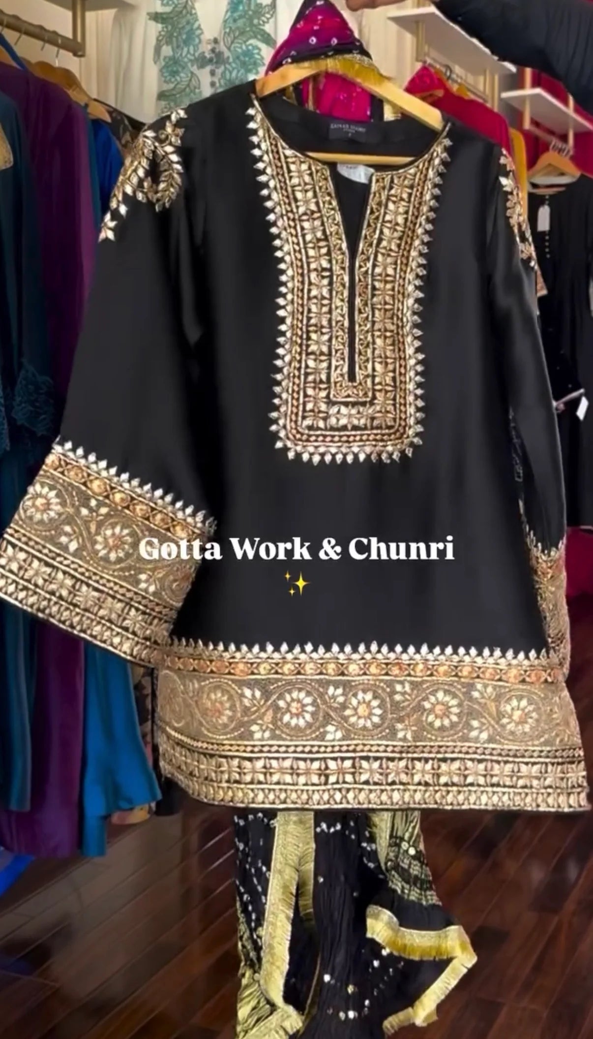 The Gotta Set- Black | Zainab Shamsi Studio
