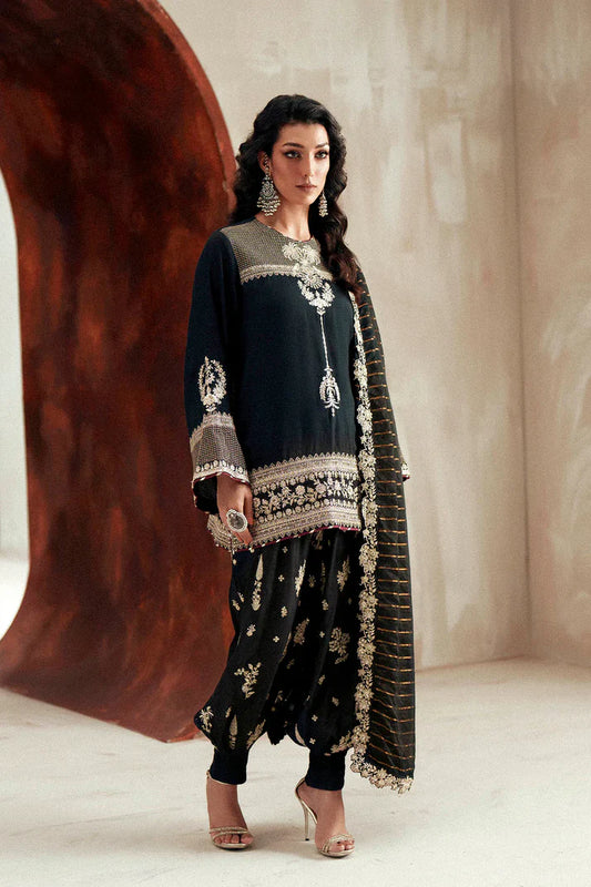 JET BLACK | E1107/104/902 | women Boutique- Eid Collection | Ethnc