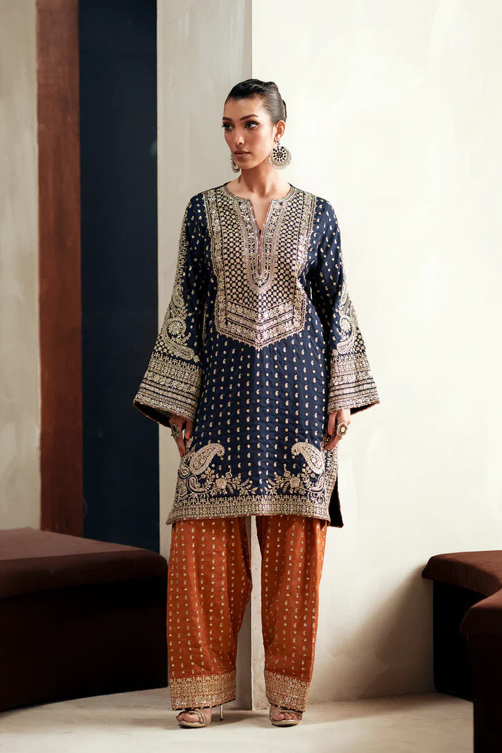 COBALT | E1093/104/623 | women Boutique- Eid Collection | Ethnc