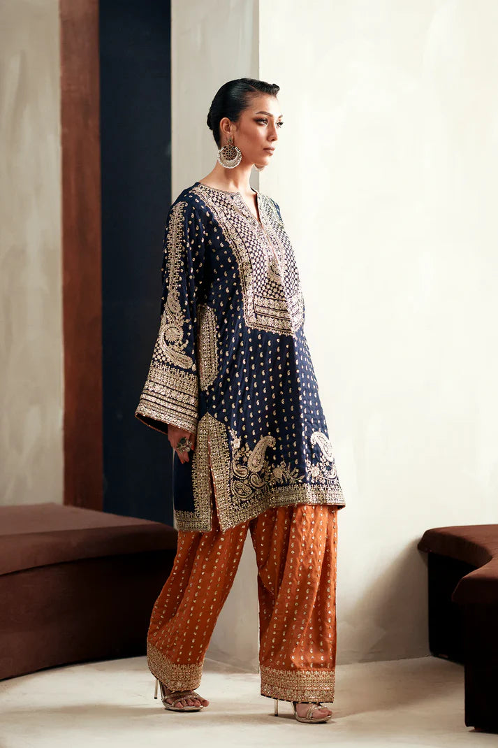COBALT | E1093/104/623 | women Boutique- Eid Collection | Ethnc