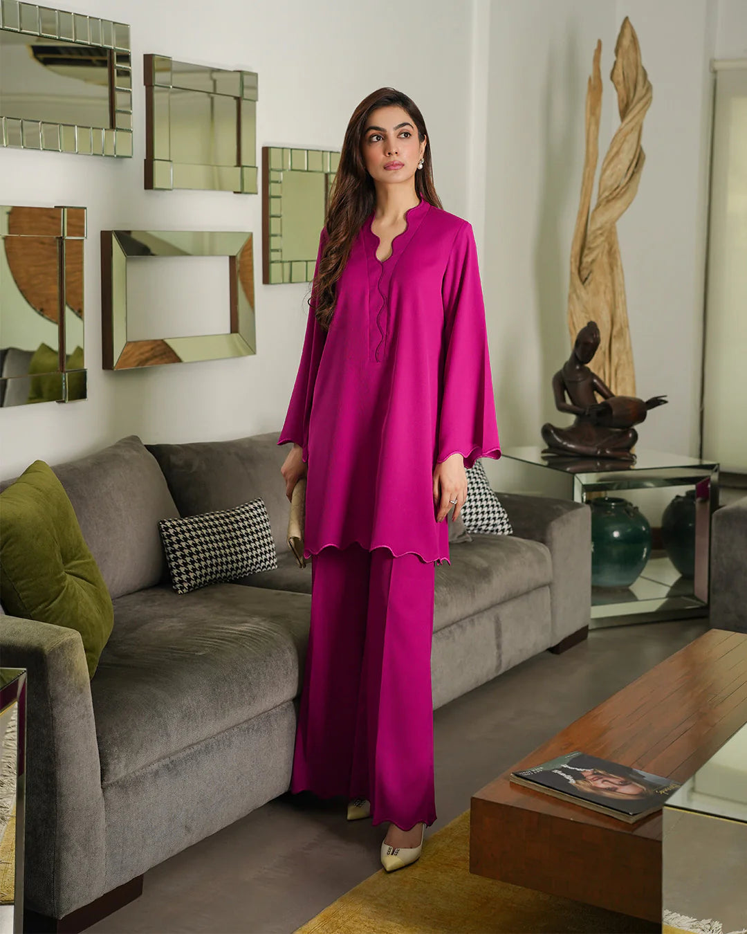 Fuchsia Scallop Set | LIRA