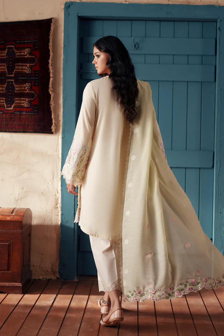 PALE YELLOW | E4385/103/227 | Women Rozana - Eid Collection | Ethnc