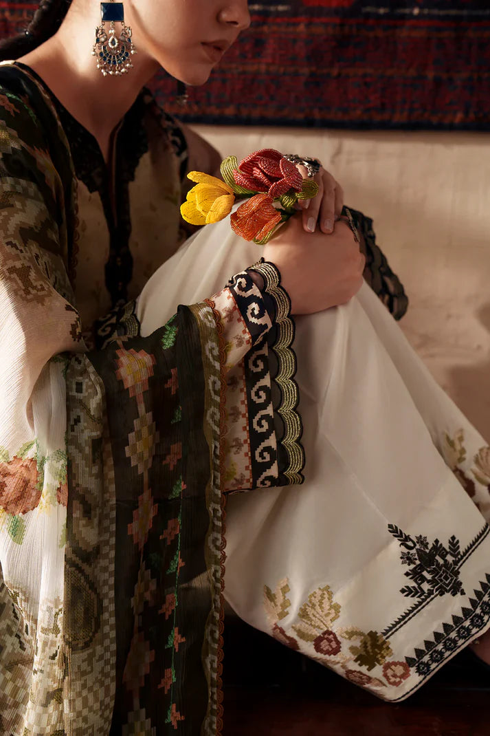 ANTIQUE WHITE | E4403/103/006 | Women Rozana - Eid Collection | Ethnc