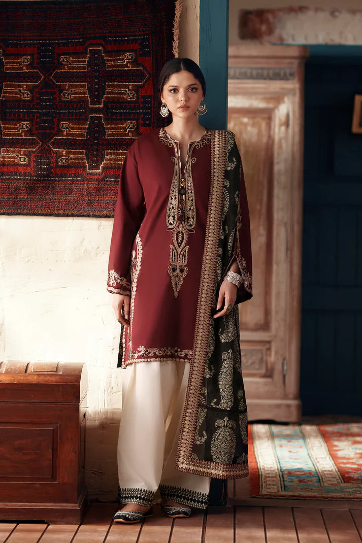 GRAPE WINE | E4448/103/304 | Women Rozana - Eid Collection | Ethnc