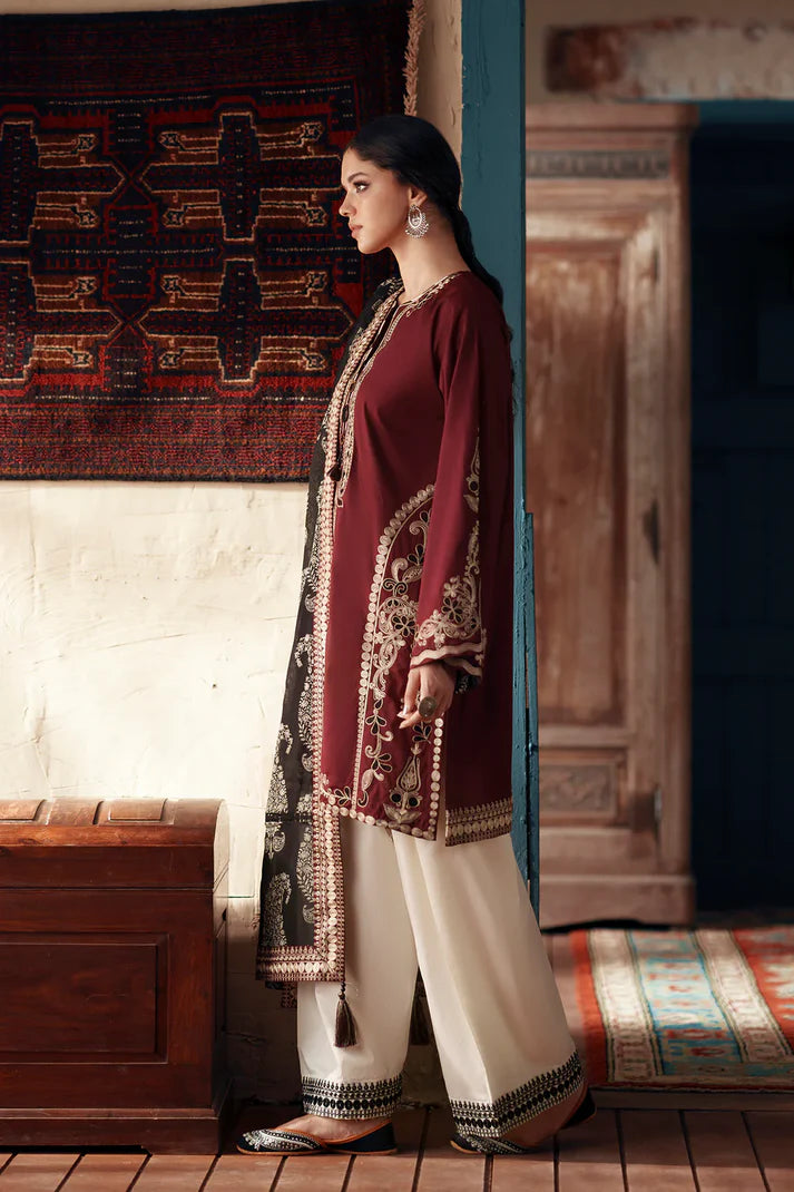 GRAPE WINE | E4448/103/304 | Women Rozana - Eid Collection | Ethnc