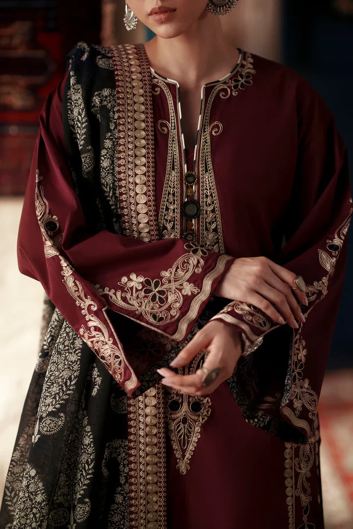 GRAPE WINE | E4448/103/304 | Women Rozana - Eid Collection | Ethnc