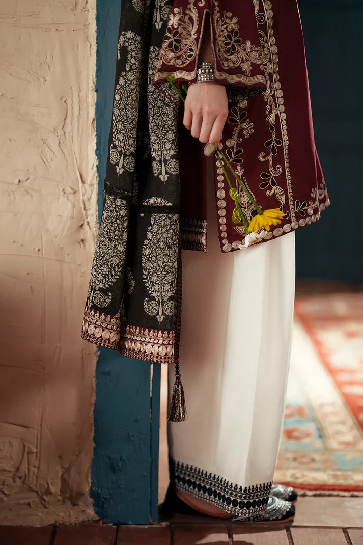 GRAPE WINE | E4448/103/304 | Women Rozana - Eid Collection | Ethnc