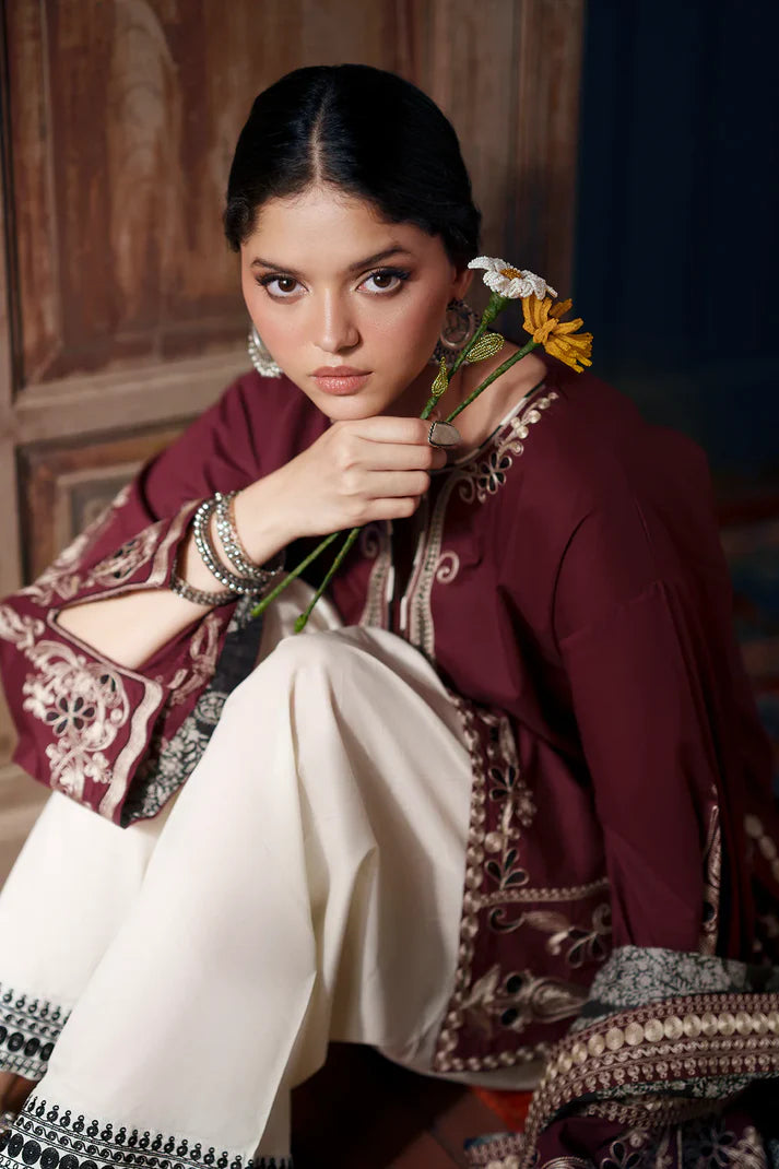 GRAPE WINE | E4448/103/304 | Women Rozana - Eid Collection | Ethnc