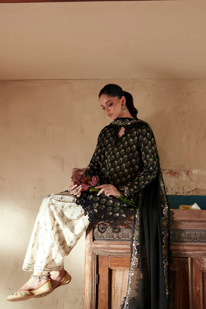 JET BLACK | E4477/103/902 | Women Rozana - Eid Collection | Ethnc