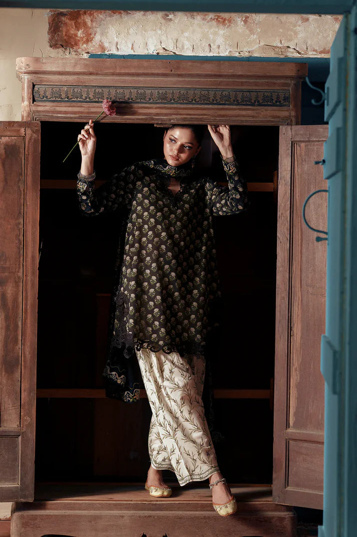 JET BLACK | E4477/103/902 | Women Rozana - Eid Collection | Ethnc