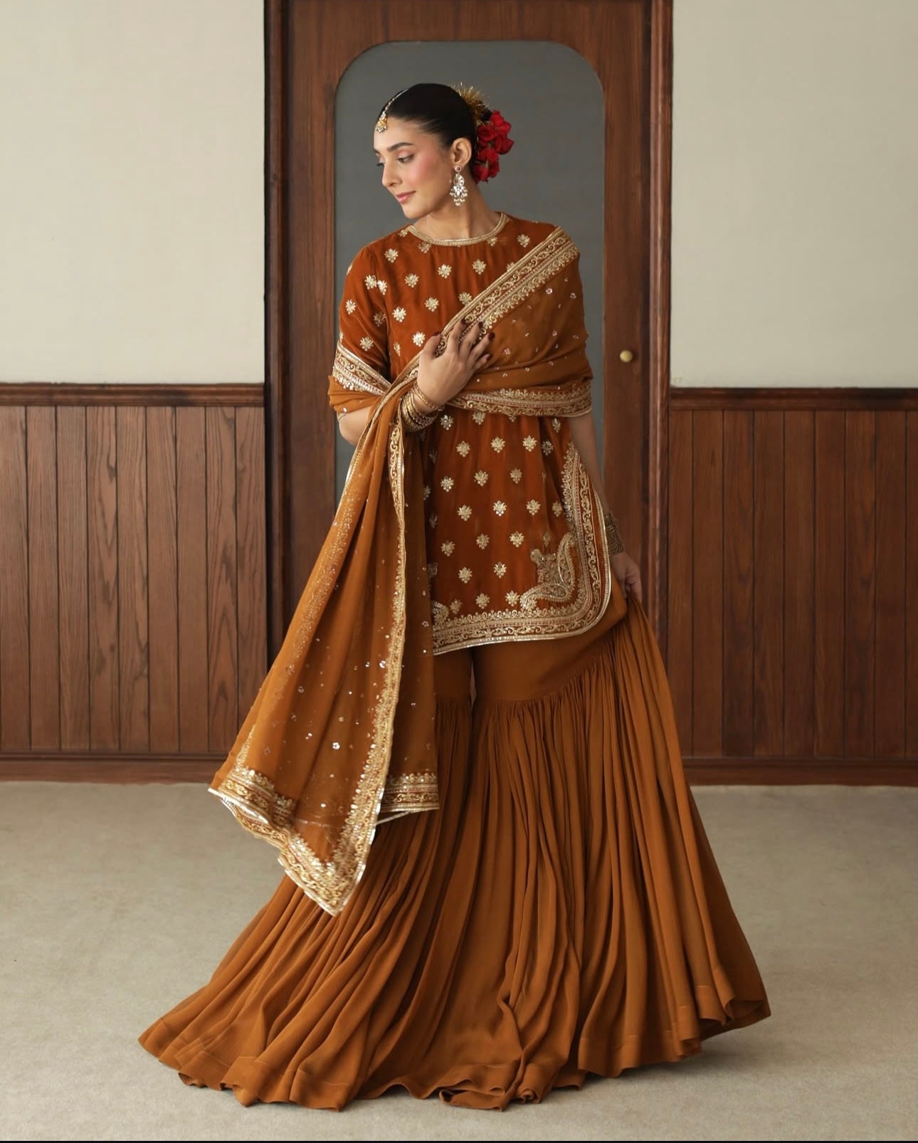 BURNT SIENNA OUTFIT | BASHAASH’25 | DYOT