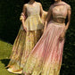 Jamaya Peplum With Printed Lehenga | MALA DESTINATION WEDDING | FARAH TALIB AZIZ