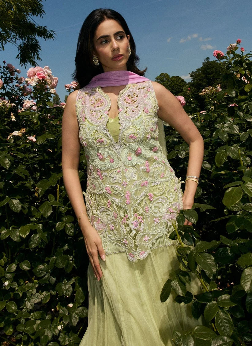 Danica Short Shirt With Lehenga | MALA DESTINATION WEDDING | FARAH TALIB AZIZ