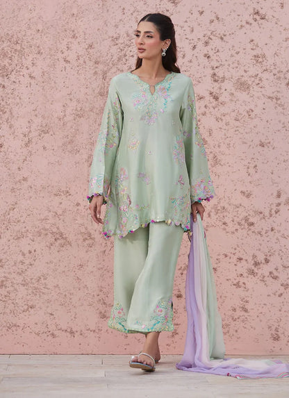 Hailee Shirt And Dupatta | Tara Luxe Eid '26 | FARAH TALIB AZIZ