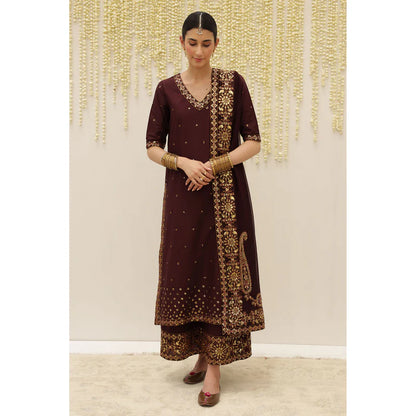 BURGUNDY OUTFIT | DYOT | BARI EID' 25