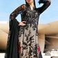 3 Piece Unstitched Embroidered Net Suit In Stock BARCODE:D-2607-B