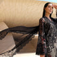 3 Piece Unstitched Embroidered Net Suit In Stock BARCODE:D-2607-B