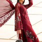 3 Piece Unstitched Embroidered Net Suit In Stock BARCODE:D-2607-A