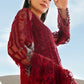 3 Piece Unstitched Embroidered Net Suit In Stock BARCODE:D-2607-A