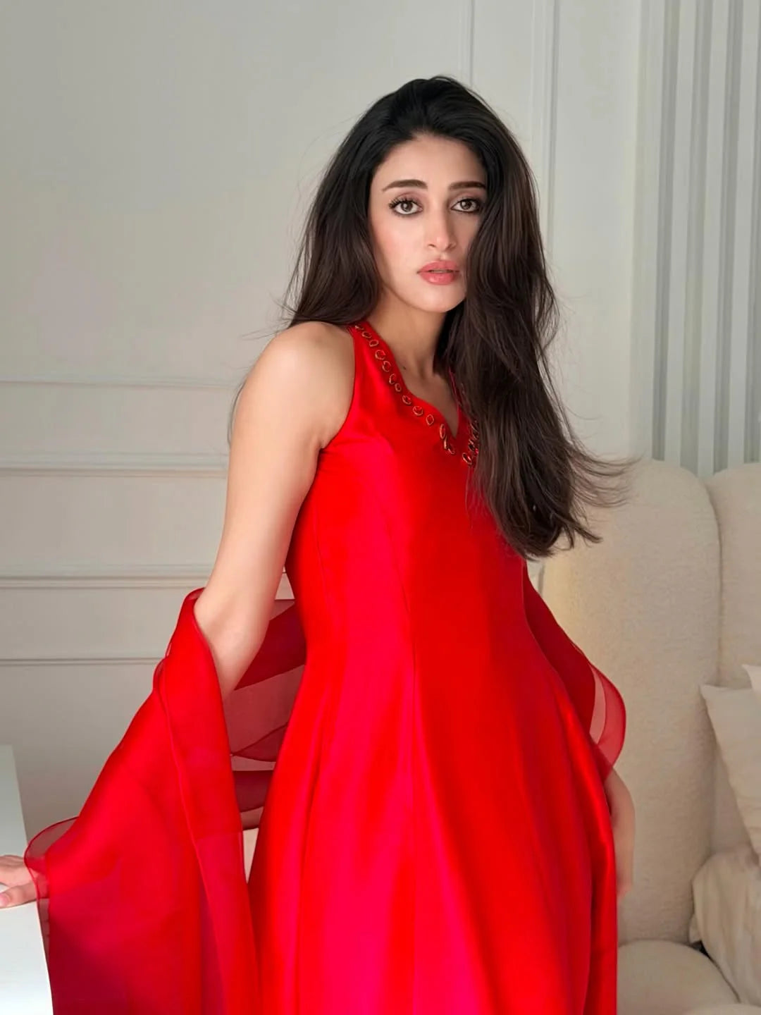 Red dahlia | SADAF KANWAL
