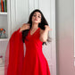Red dahlia | SADAF KANWAL