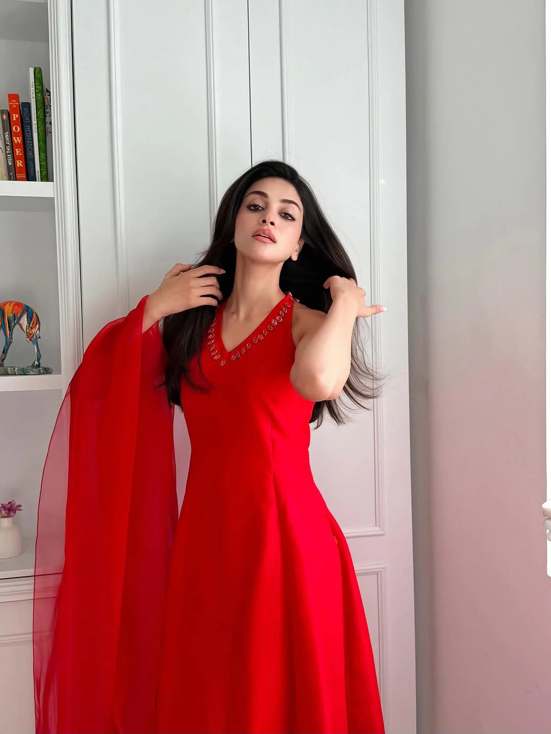 Red dahlia | SADAF KANWAL