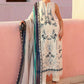 3 Piece Unstitched Embroidered Jacquard Lawn Suit In Stock BARCODE:D-2609-B
