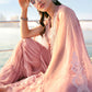 3 Piece Unstitched Embroidered Organza Suit In Stock BARCODE:D-2604-B