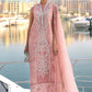 3 Piece Unstitched Embroidered Organza Suit In Stock BARCODE:D-2604-B