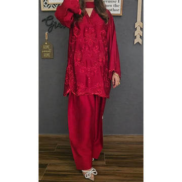 Nimrah Hafsa Occasion Wear '25 - ROSEWOOD FULL SET