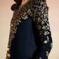 VELVET EMBROIDERED VELVET FORMAL
