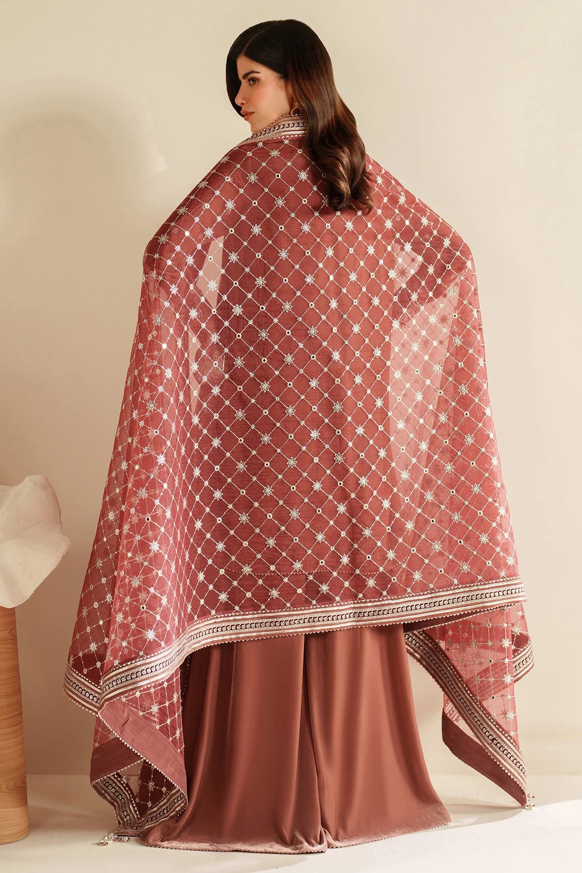 VELVET EMBROIDERED VELVET FORMAL