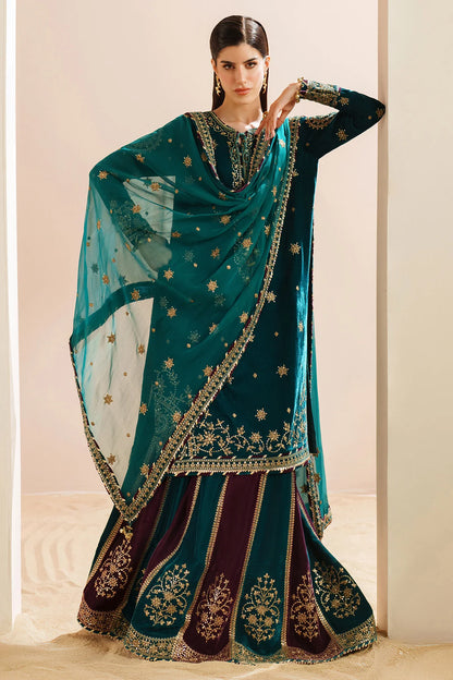 VELVET EMBROIDERED VELVET FORMAL