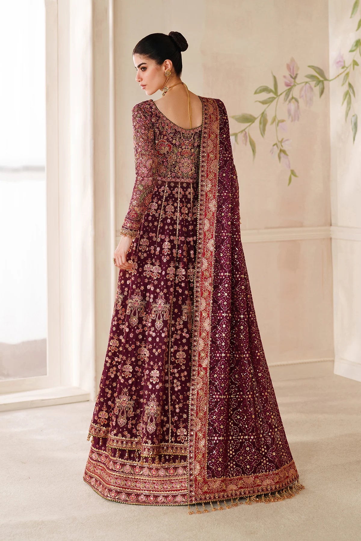 EMBROIDERED CHIFFON CH14-05