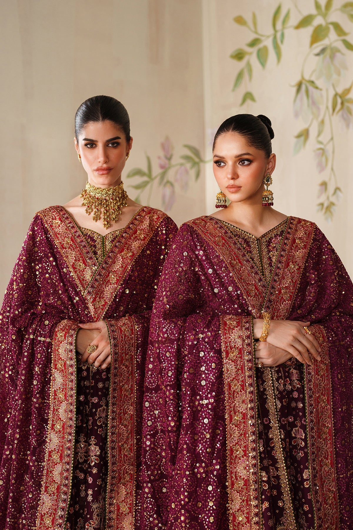 EMBROIDERED CHIFFON CH14-05