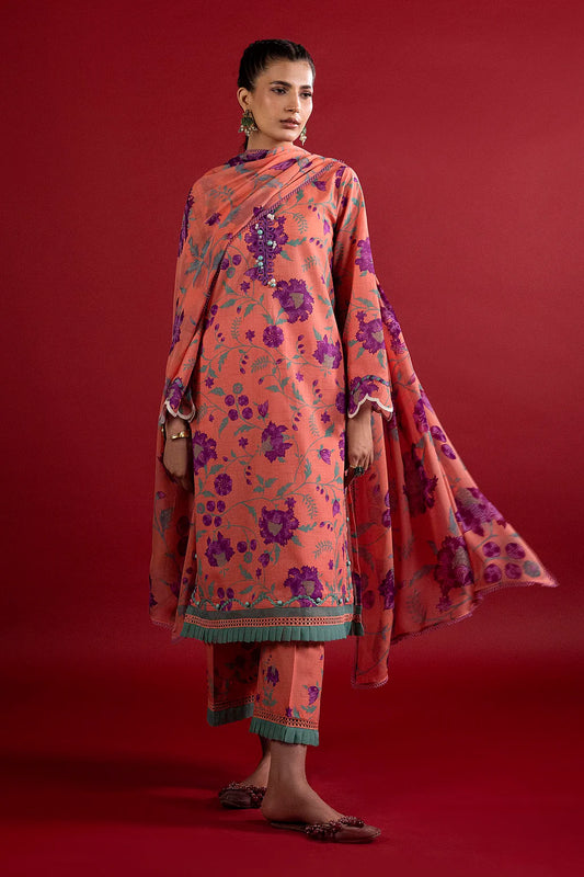 Unstitched 3 Piece Lawn Suit